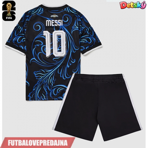 Lacne Dětský Futbalové dres Argentína Lionel Messi #10 MS 2026 Krátky Rukáv - Preč (+ trenírky)